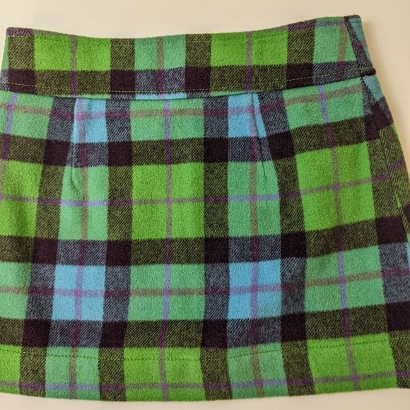 Gap Kids Green Plaid Skirt Size 8 - Picture 4 of 12